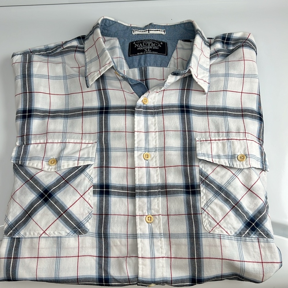 Sea Voyage Nautica Men’s plaid shirt XL